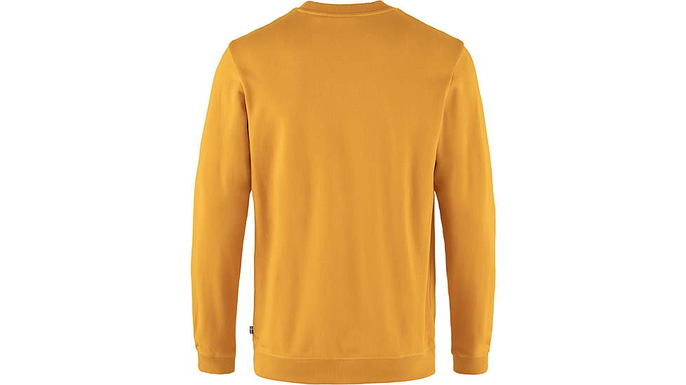 Fjallraven 1960 Logo Badge Sweater - Mens, Mustard Yellow, 2XL, F87163-161-XXL