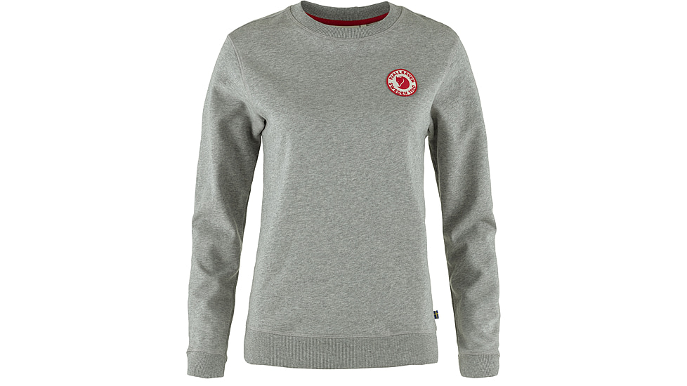 Fjallraven 1960 Logo Badge Sweater - Womens, Grey/Melange, Extra Large, F87230-020-999-XL