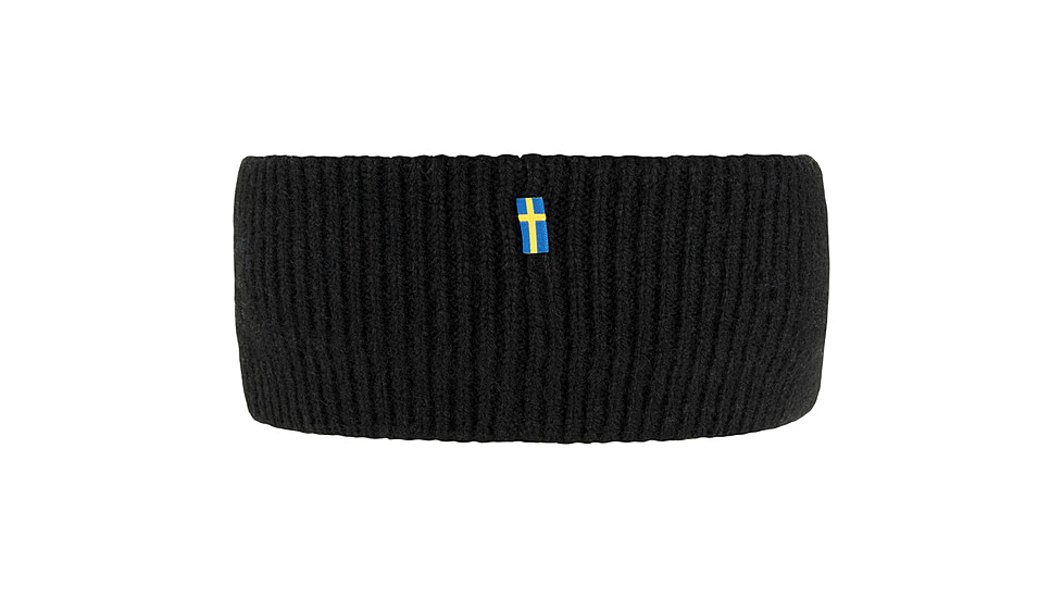Fjallraven 1960 Logo Headband, Black, One Size, F87082-550-OneSize