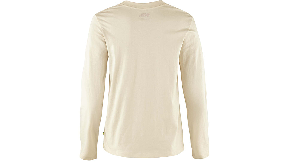 Fjallraven 1960 Logo T-Shirt Long Sleeve - Womens, Chalk White, 2XS, F86989-113-XXS