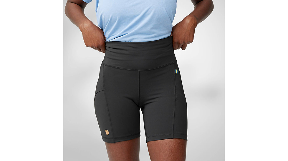 Fjallraven Abisko 6in Short Tights - Womens, Black, Small, F14200146-550-S