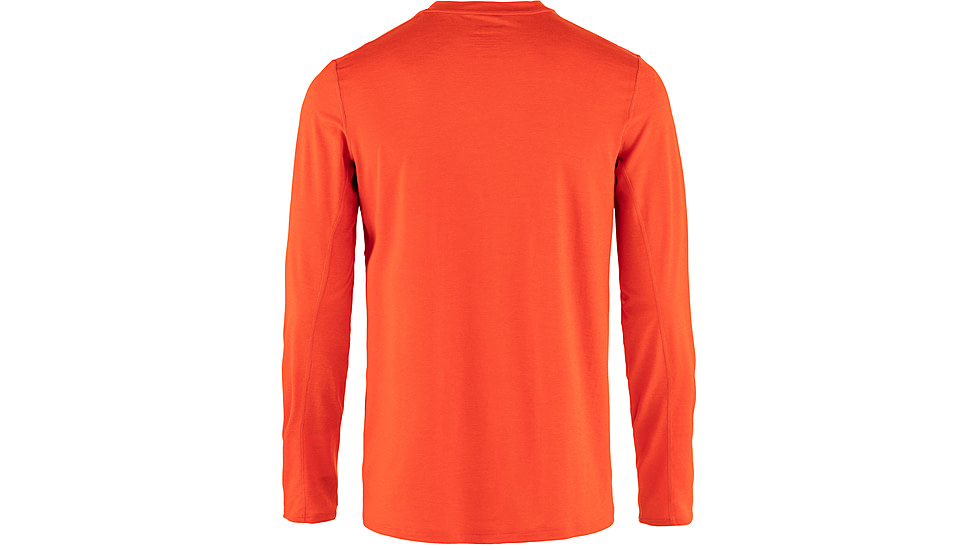 Fjallraven Abisko Day Hike Long Sleeve - Mens, Flame Orange, Extra Large, F12600214-214-XL