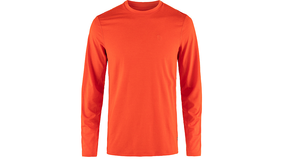 Fjallraven Abisko Day Hike Long Sleeve - Mens, Flame Orange, Extra Large, F12600214-214-XL