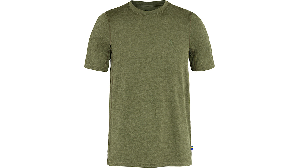 Fjallraven Abisko Day Hike Short Sleeve T-Shirt - Mens, Green, Extra Small, F87197-620-XS