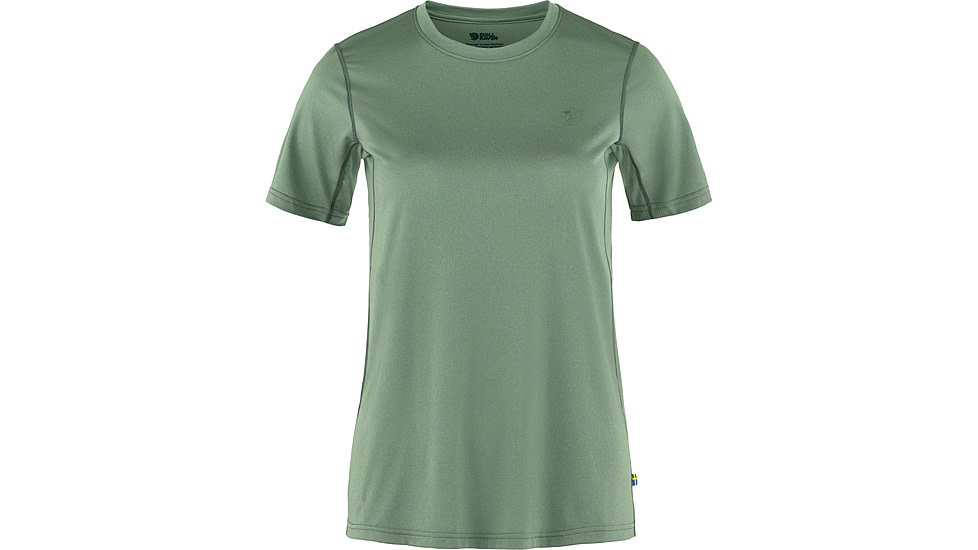 Fjallraven Abisko Day Hike Short Sleeve - Womens, Patina Green, Medium, F84106-614-M