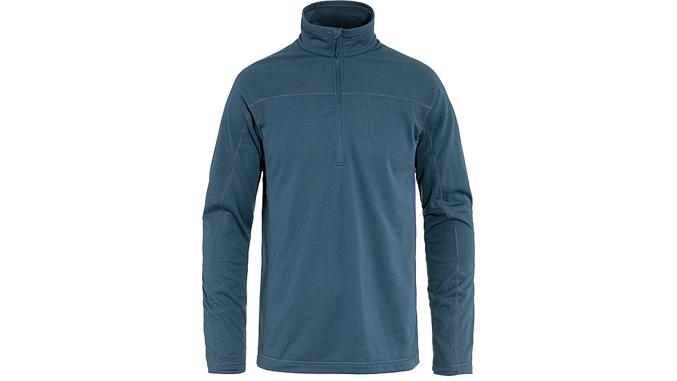 Fjallraven Abisko Lite Fleece Half Zip - Mens, Indigo Blue, Medium, F87113-534-M
