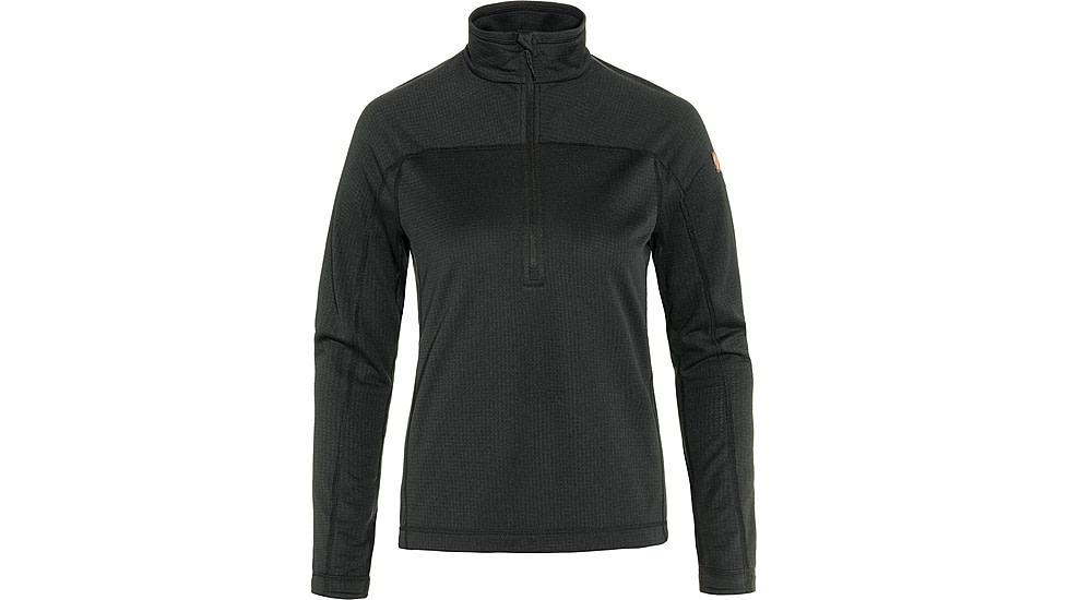 Fjallraven Abisko Lite Fleece Half Zip - Womens, Black, Extra Small, F87141-550-XS