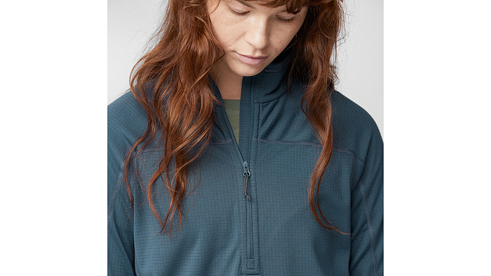 Fjallraven Abisko Lite Fleece Half Zip - Womens, Indigo Blue, Small, F87141-534-S