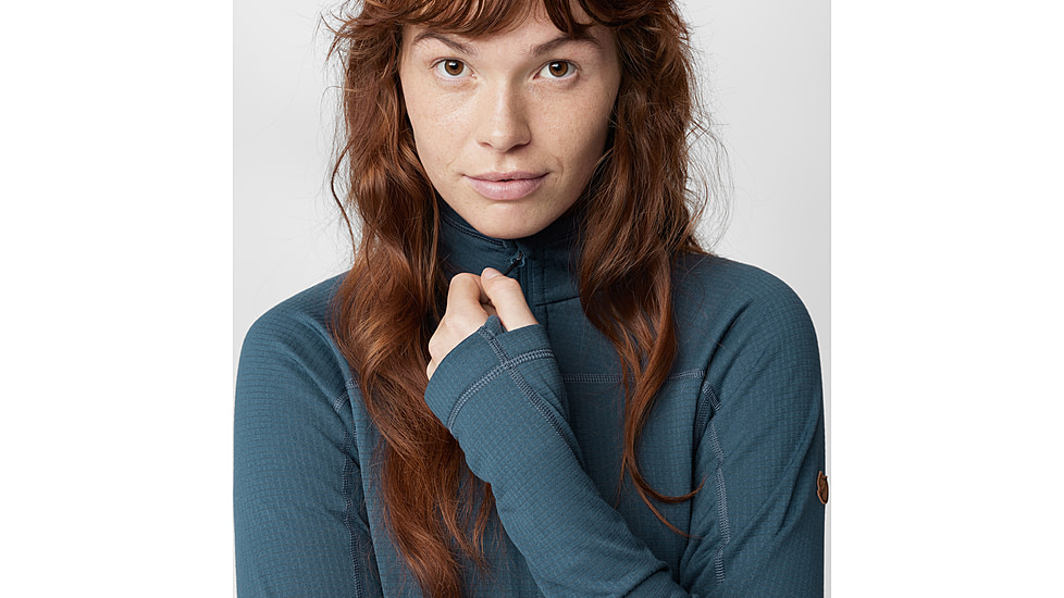 Fjallraven Abisko Lite Fleece Half Zip - Womens, Indigo Blue, Small, F87141-534-S