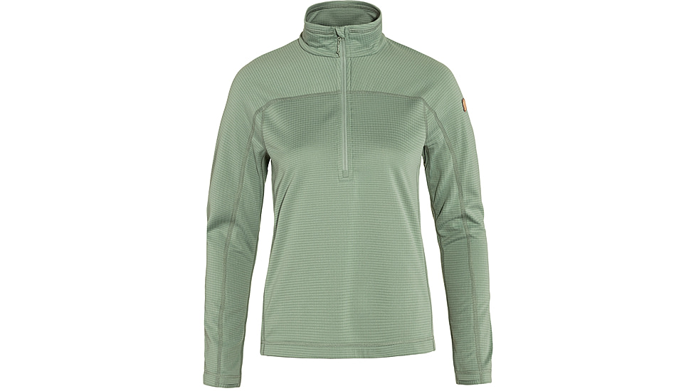 Fjallraven Abisko Lite Fleece Half Zip - Womens, Misty Green, Extra Small, F87141-674-XS