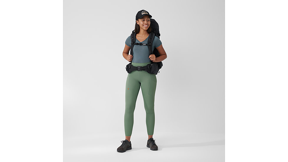 Fjallraven Abisko Tights - Womens, Patina Green, 2XL, F84773-614-XXL