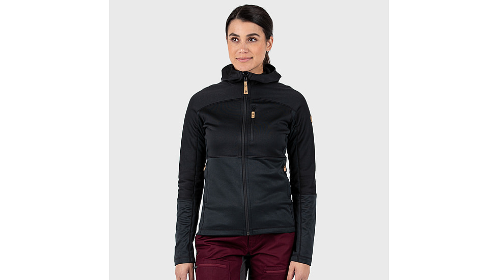 Fjallraven Abisko Trail Fleece - Womens, Black, XS, F89589-550-XS