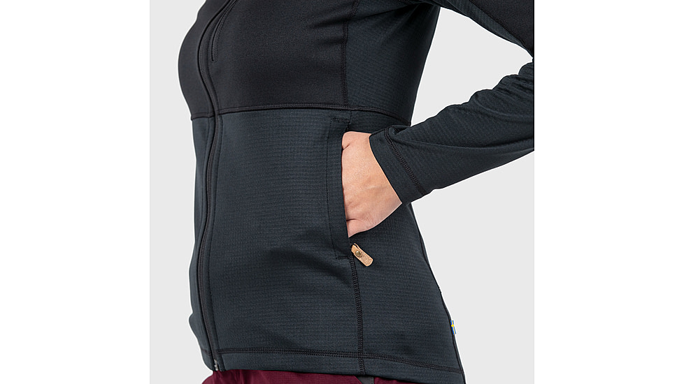 Fjallraven Abisko Trail Fleece - Womens, Black, XS, F89589-550-XS