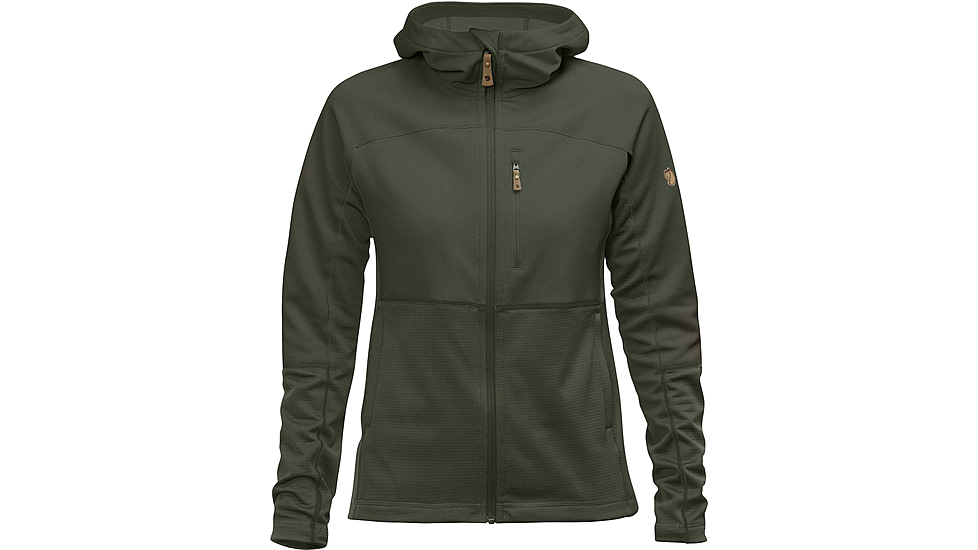 Fjallraven Abisko Trail Fleece - Womens, Deep Forest, Large, F89589-662-L