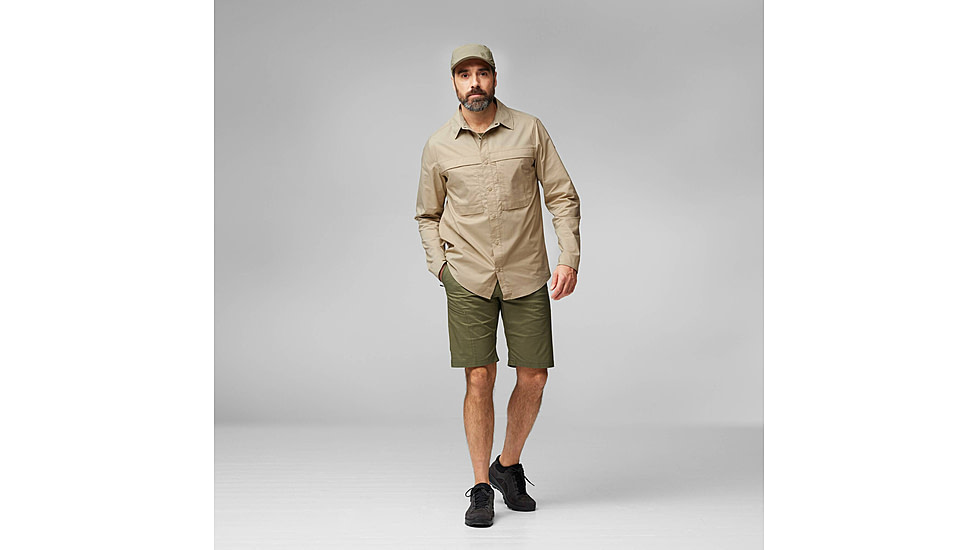 Fjallraven Abisko Trail Shirt Long Sleeve - Mens, Fossil, 2XL, F12600194-118-XXL