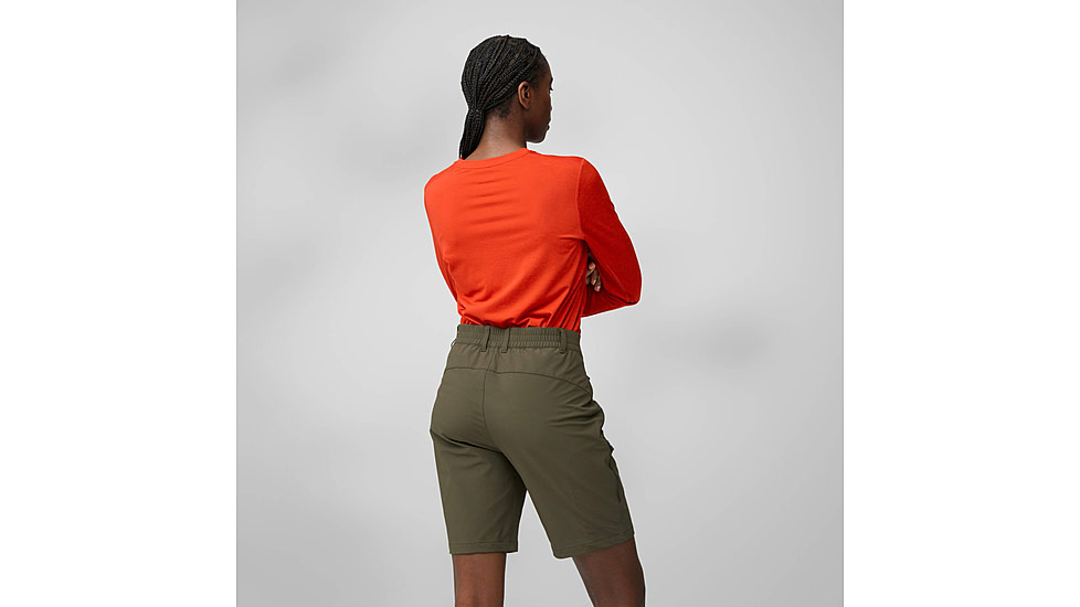 Fjallraven Abisko Trail Stretch Shorts - Womens, Deep Forest, 44, F14200143-662-44