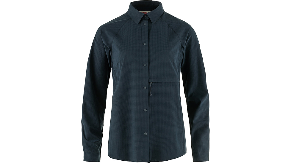 Fjallraven Abisko Trekking Shirt - Womens, Dark Navy, Medium, F14600151-555-M