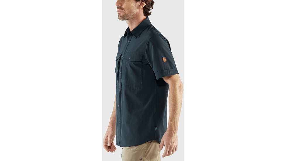 Fjallraven Abisko Trekking Short Sleeve Shirt - Mens, Dark Navy, Small, F87939-555-S