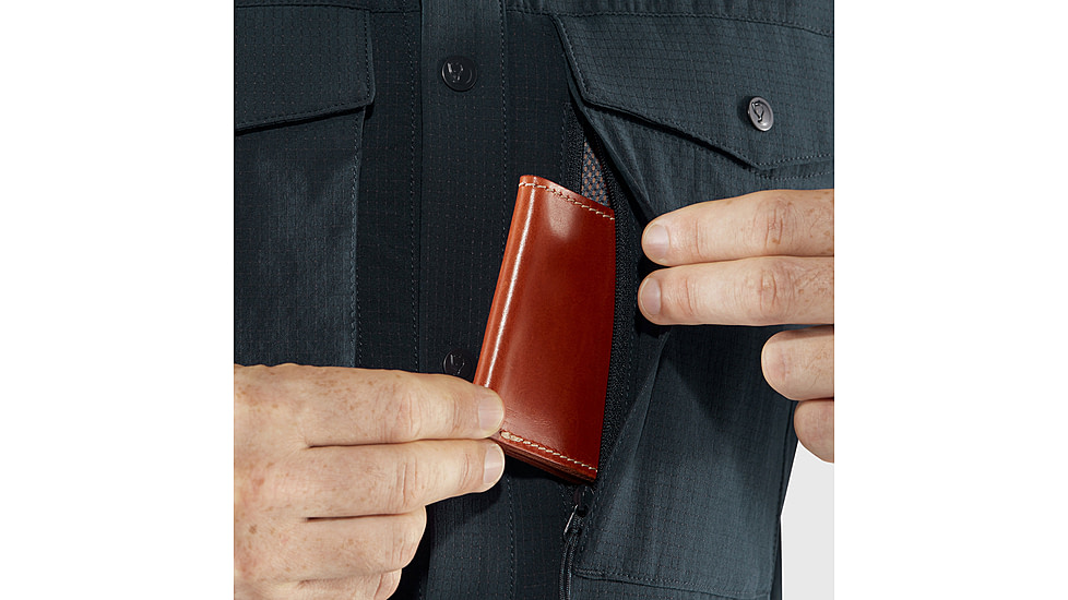 Fjallraven Abisko Trekking Short Sleeve Shirt - Mens, Dark Navy, Small, F87939-555-S