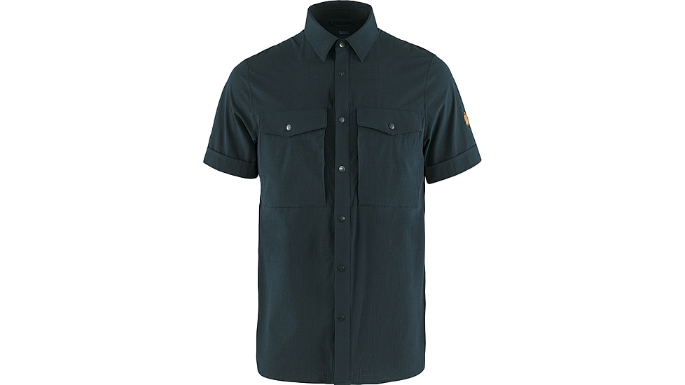 Fjallraven Abisko Trekking Short Sleeve Shirt - Mens, Dark Navy, Small, F87939-555-S