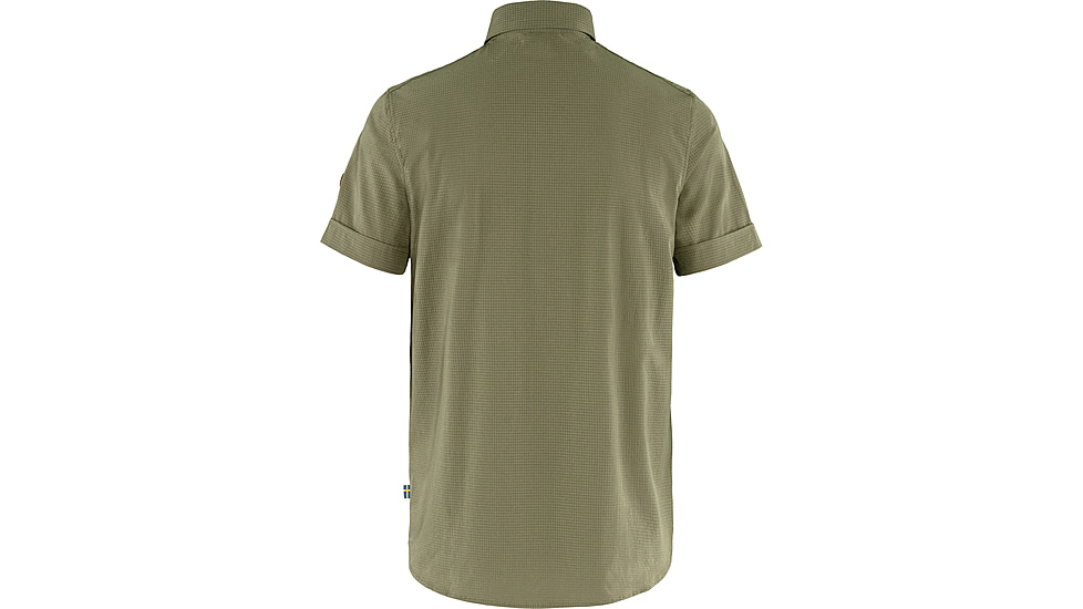Fjallraven Abisko Trekking Short Sleeve Shirt - Mens, Light Olive, Large, F87939-622-L