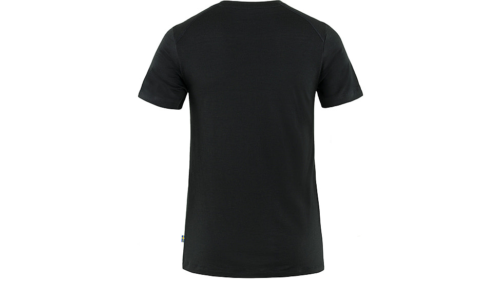 Fjallraven Abisko Wool Fox Short Sleeve - Womens, Black/Iron Grey, Extra Large, F84118-550-48-XL