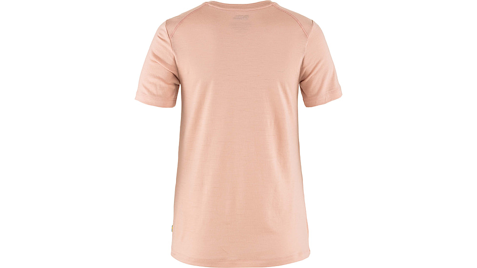 Fjallraven Abisko Wool Fox Short Sleeve - Women's, Chalk Rose Port, Medium, F84118-302-357-M