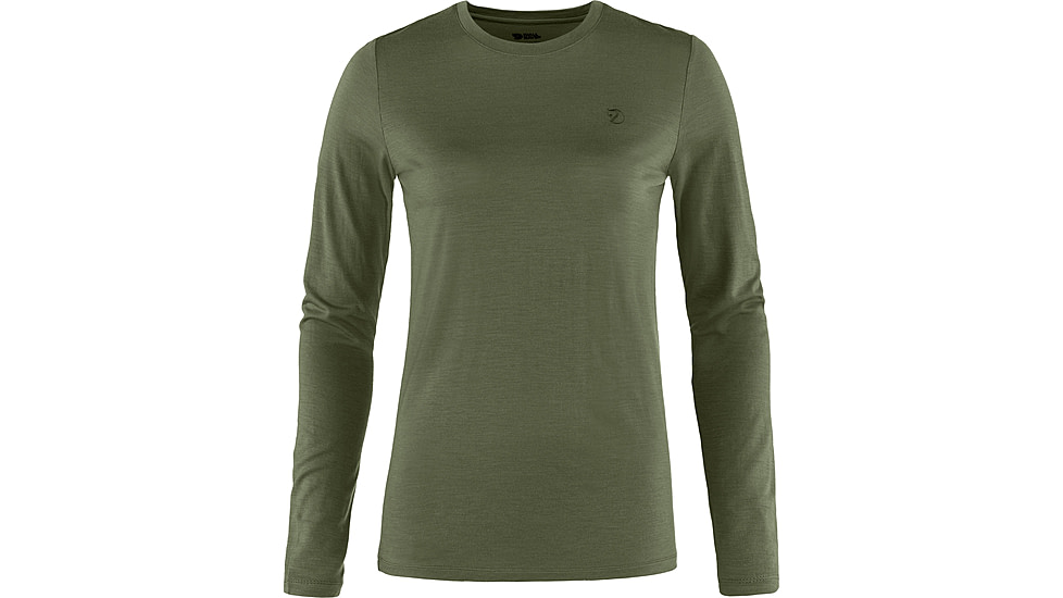 Fjallraven Abisko Wool Long Sleeve - Womens, Laurel Green, 2XS, F84102-625-XXS