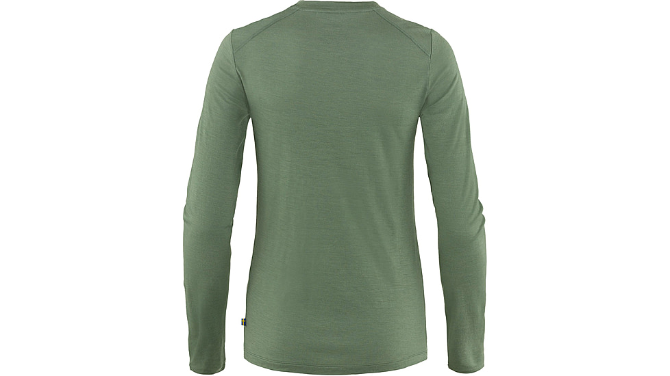 Fjallraven Abisko Wool Long Sleeve - Womens, Patina Green, 2XS, F84102-614-XXS