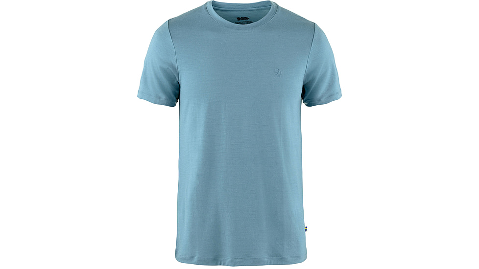 Fjallraven Abisko Wool Short Sleeve - Mens, Dawn Blue, Medium, F87193-543-M