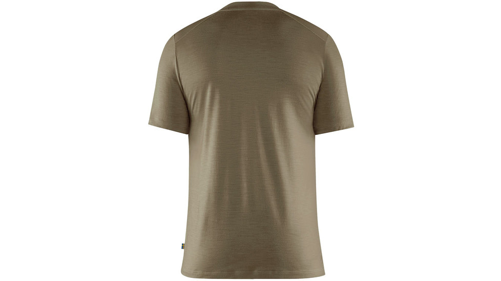 Fjallraven Abisko Wool Short Sleeve T-Shirt - Mens, Light Olive, Medium, F87193-622-M