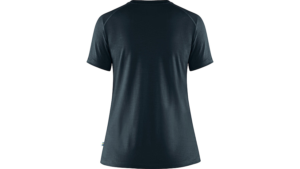 Fjallraven Abisko Wool Short Sleeve - Womens, Dark Navy, Extra Large, F84101-555-XL