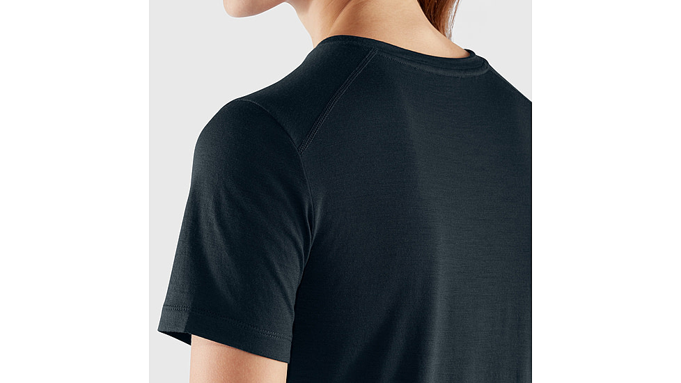 Fjallraven Abisko Wool Short Sleeve - Womens, Dark Navy, Extra Large, F84101-555-XL