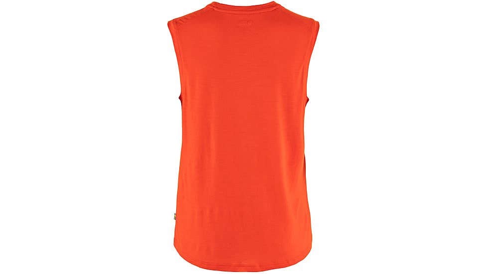 Fjallraven Abiskoool Tank Top - Womens, Flame Orange, Extra Large, F84781-214-XL