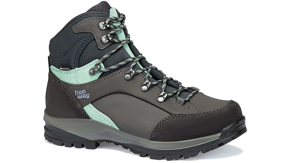 Hanwag Banks SF Extra GTX Boots - Women's, Asphalt/Mint, 11 US, H203101-064494-8.5