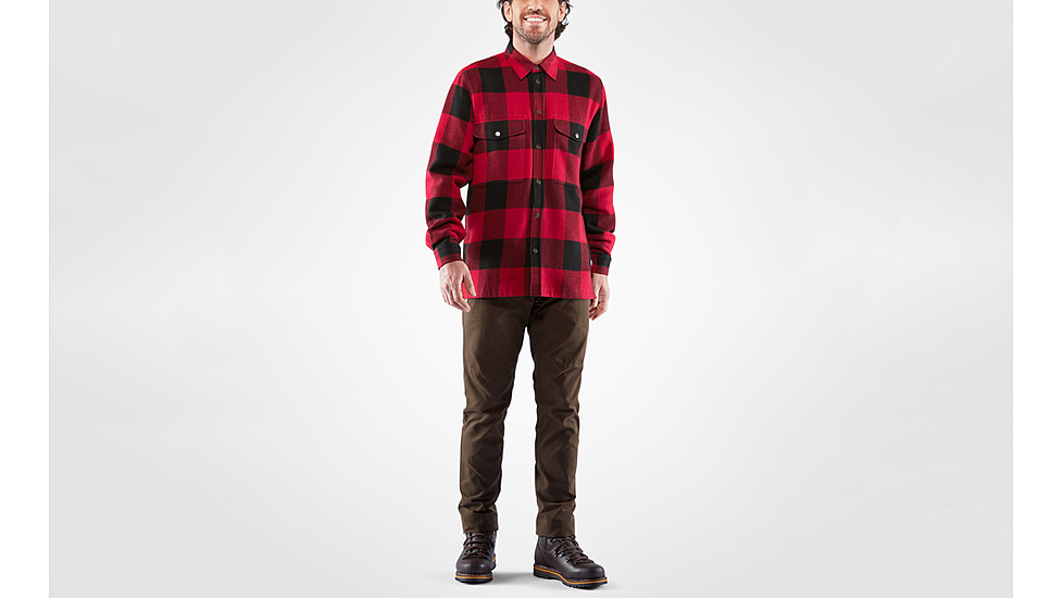 Fjallraven Canada Shirt - Mens, Chestnut/Dark, Large, F90631-230-555-L