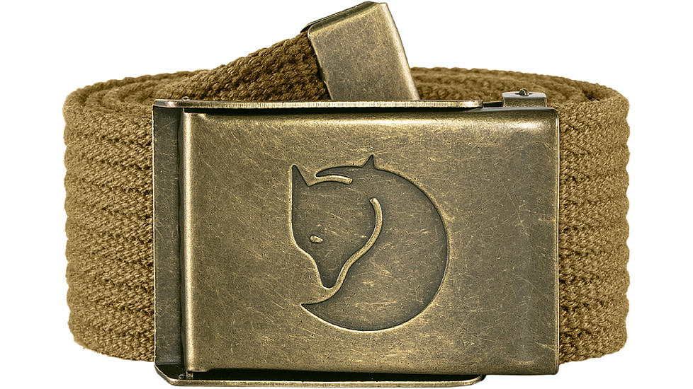 Fjallraven Canvas Brass Belt 4 cm, Buckwheat Brown, One Size, F77297-232-1 Size