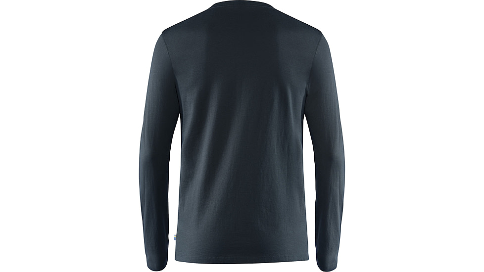 Fjallraven Forever Nature Badge LS T-Shirt - Mens, Dark Navy, Extra Large, F87303-555-XL