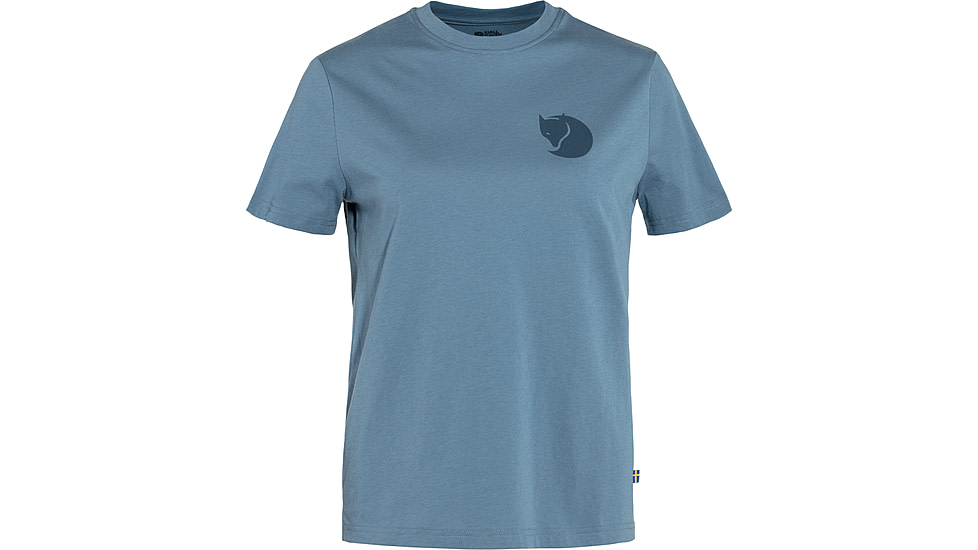 Fjallraven Fox Boxy Logo Tee - Womens, Dawn Blue, 2XS, F87153-543-XXS