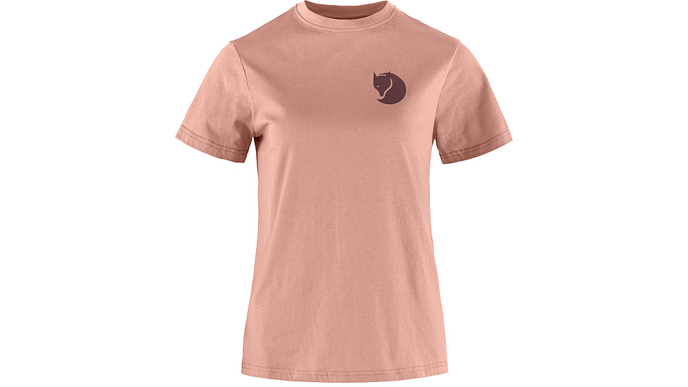 Fjallraven Fox Boxy Logo Tee - Women's, Dusty Rose, Small, F87153-300-S