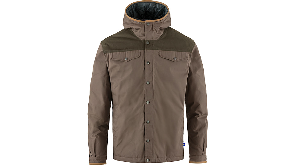 Fjallraven Greenland No. 1 Down Jacket - Mens, Suede Brown/Dark Olive, Medium, F87021-244-633FR-M