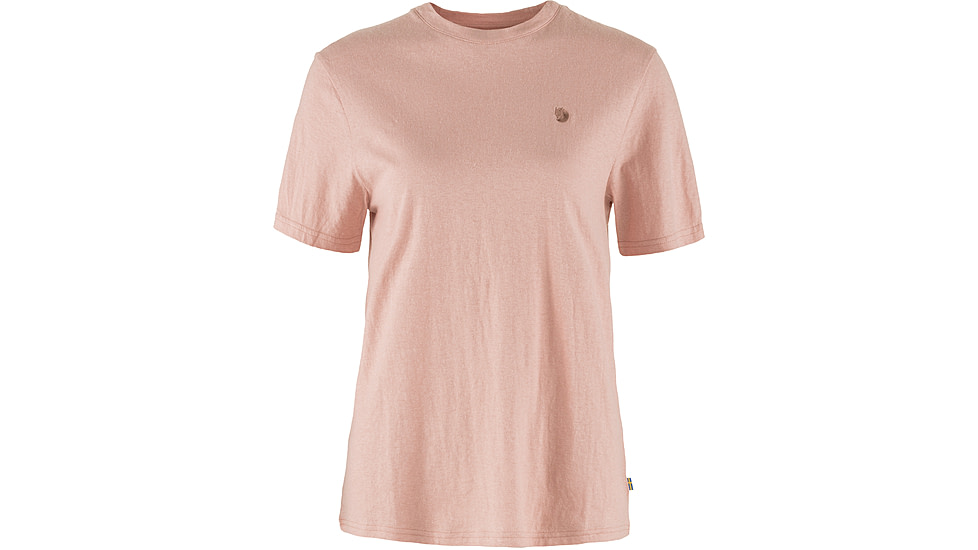 Fjallraven Hemp Blend T-Shirt - Womens, Chalk Rose, Extra Small, F14600163-302-XS