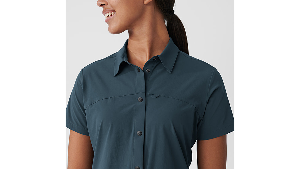 Fjallraven High Coast Lite Short Sleeve Shirt - Womens, Navy, Small, F87037-560-S