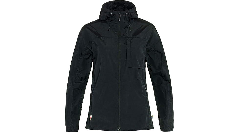 Fjallraven High Coast Wind Jacket - Womens, Black, Extra Small, F83516-550-XS