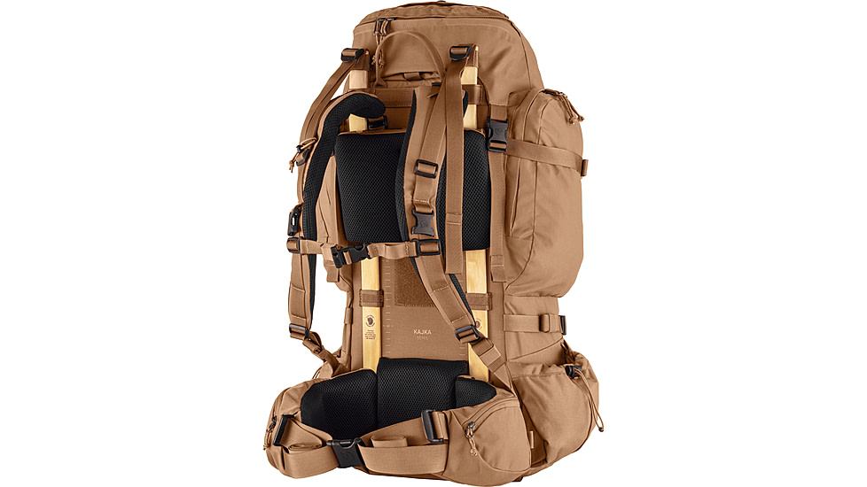 Fjallraven Kajka 55L Backpacks - Unisex, Khaki Dust, Small/Medium, F24-228OS