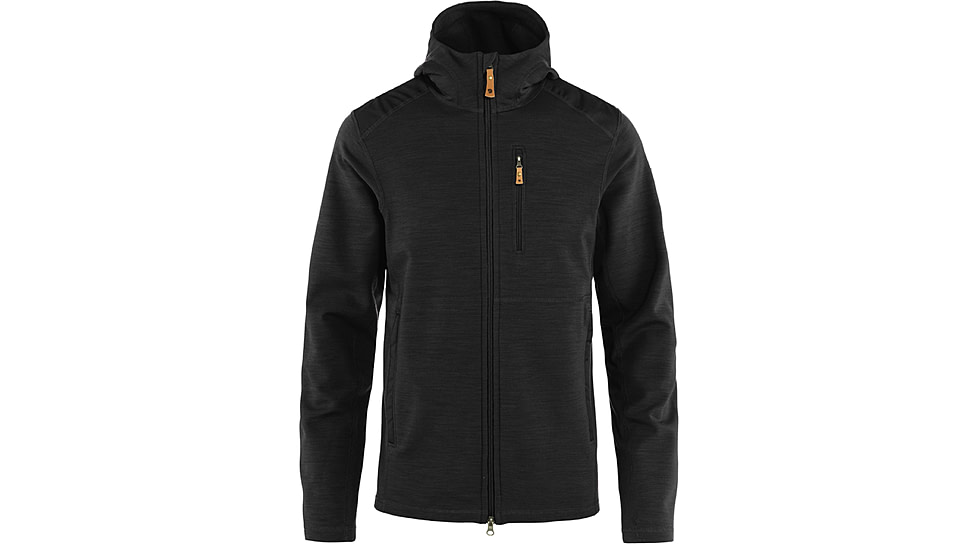 Fjallraven Keb Fleece Hoodie - Mens, Black, Large, F81479-550-L
