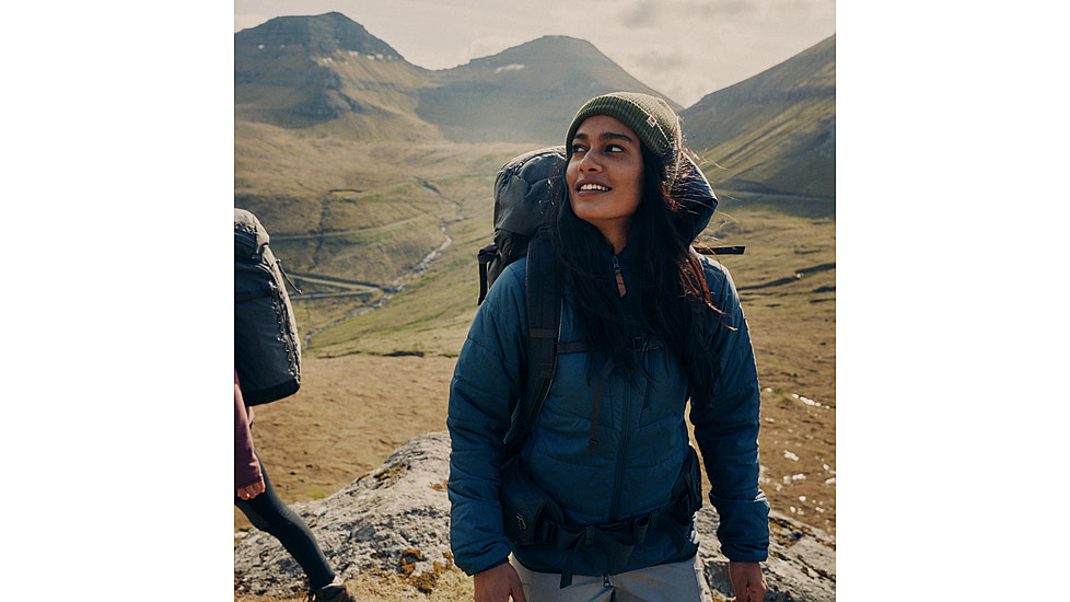 Fjallraven Keb Padded Hoodie - Womens, Mountain Blue, Large, F89630-570-L