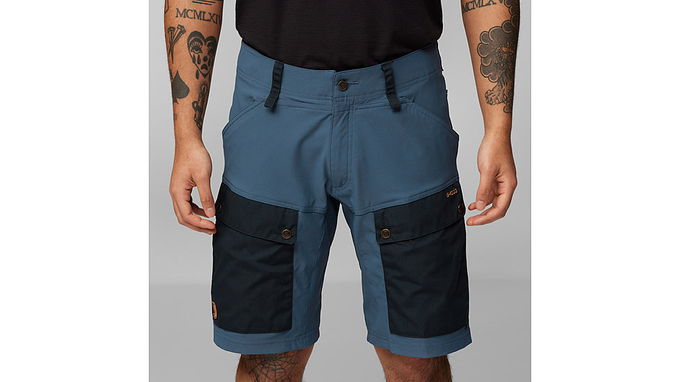 Fjallraven Keb Shorts - Mens, Dark Navy/Uncle Blue, 52, F80809-555-520-52