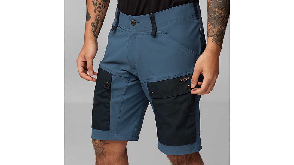 Fjallraven Keb Shorts - Mens, Dark Navy/Uncle Blue, 52, F80809-555-520-52