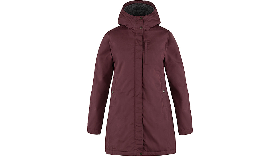Fjallraven Kiruna Padded Parka - Womens, Port, Large, F89644-357FR-L